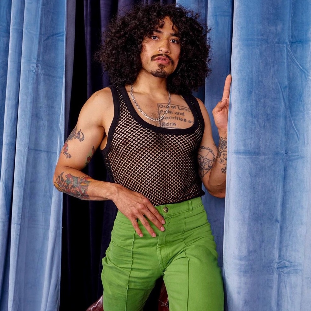 Big Bud Press Sample Sal Green Mesh Tank